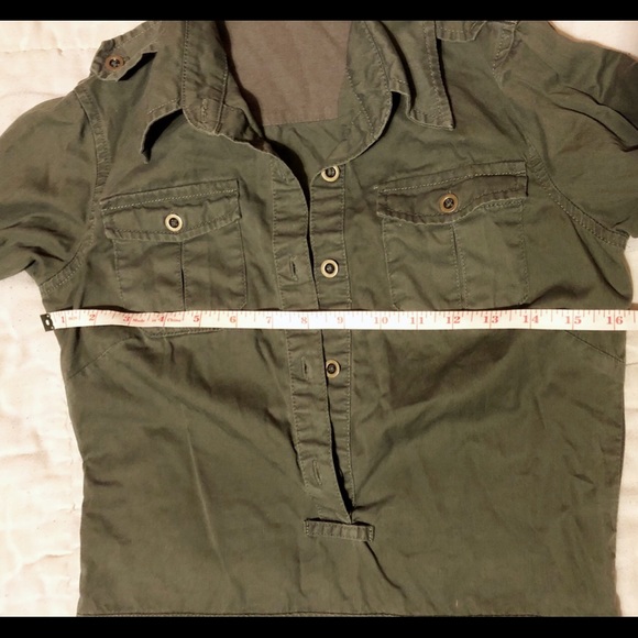 free people army green dress size 0 - Picture 3 of 5